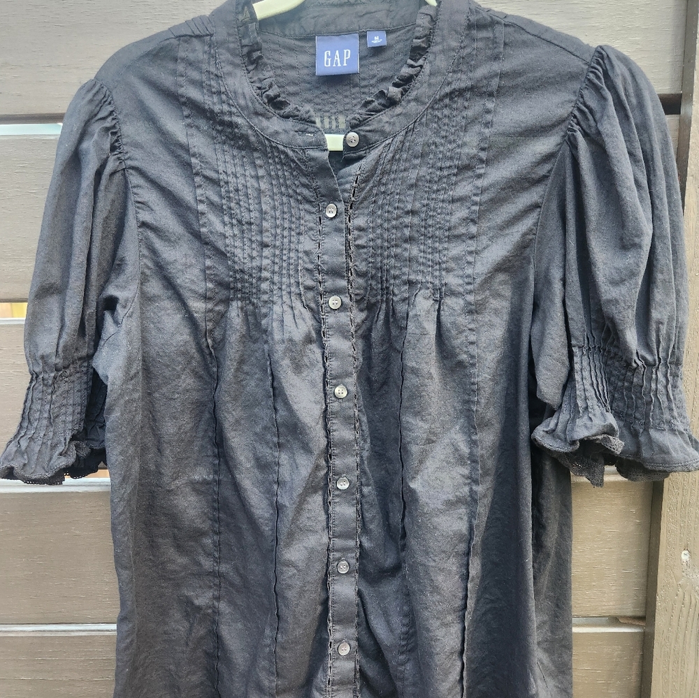 GAP Black Blouse Size M